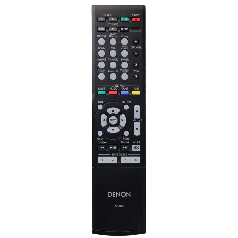 Denon Remote Control (RC-1189) for Select Denon AV Systems - Black