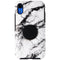 Otter + Pop Symmetry Series Phone Case for iPhone XR - White Marble