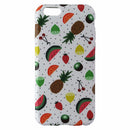 Agent 18 Flexshield Gel Case for iPhone 6 / 6s - White / Black Dots / Fruit