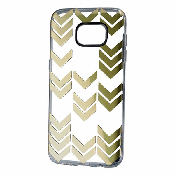 Incipio Design Series Hybrid Case for Samsung Galaxy S7 Edge - Clear/Gold Arrows