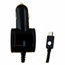 Qmadix 7Ft Micro USB Vehicle Power Charger-Black