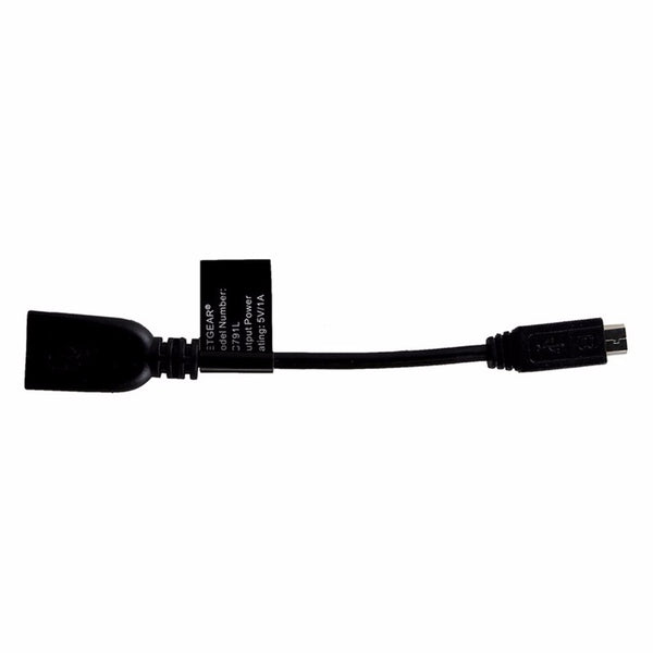Netgear 5-inch Charging/Sync Cable (UCC3MUSB) for Micro USB Devices - Black