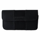 Qmadix Horizontal Deluxe Small Pouch with Magnetic Flap and Belt Clip - Black