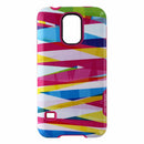 M-Edge Echo Hybrid Protective Case for Samsung Galaxy S5 - Pink / Multi Ribbon