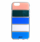 Sonix Clear Coat Hybrid Case for iPhone 6 / 6s - Blue/Green/Peach / Bondi Stripe