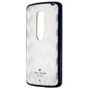 Kate Spade Hybrid Hardshell Case for Motorola Droid Maxx 2 - Silver / Navy Blue