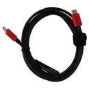 Verizon 30W Fast Charge USB-C Wall Adapter with 6-Foot USB-C Cable - Black/Red