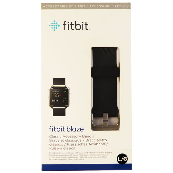 Fitbit Blaze Classic Accessory Band - Black / Large (FB159ABBKL)