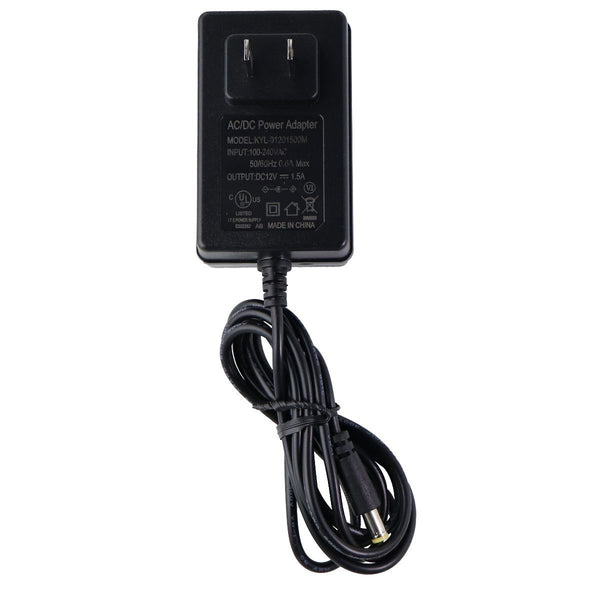 (12V/1.5A) AC/DC Power Adapter Wall Charger - Black (KYL-01201500M)