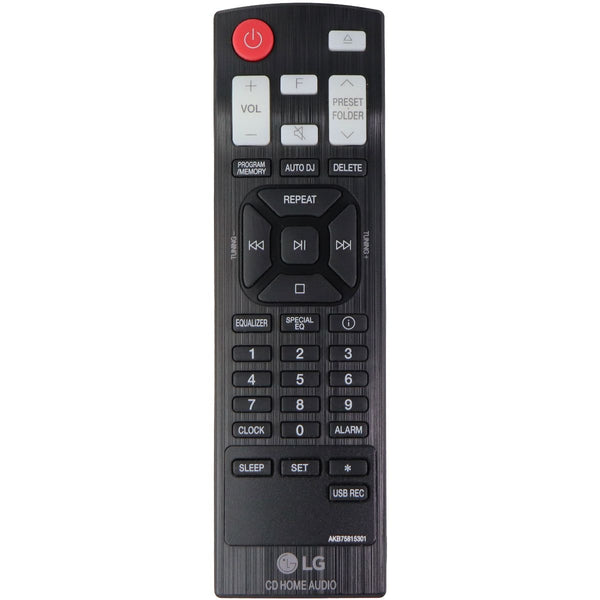 LG Remote Control (AKB75815301) for LG CD Home Audio - Black