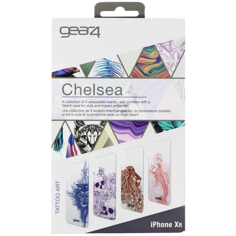 ZAGG Swappable Inserts for iPhone XR Chelsea Cases - Tattoo Art Edition