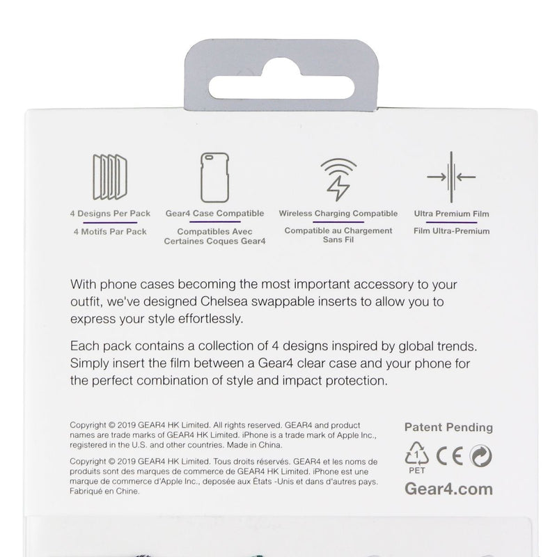 ZAGG Swappable Inserts for iPhone XR Chelsea Cases - Tattoo Art Edition