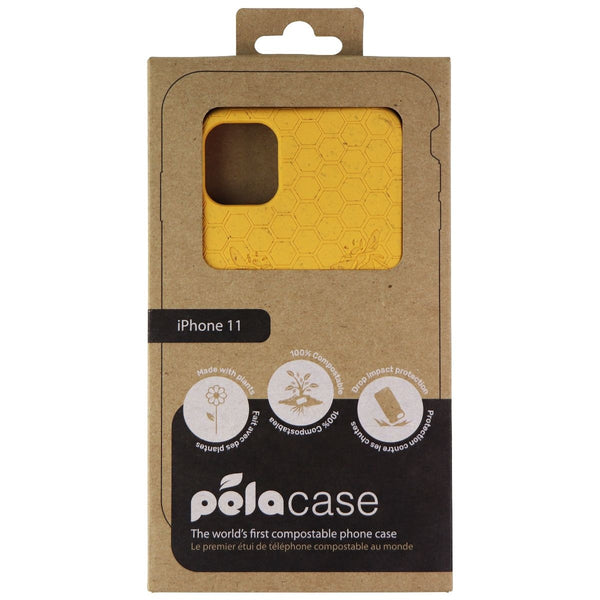PleaCase Compostable Case for Apple iPhone 11 (6.1-in) - Honey Bee (Yellow)