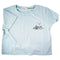 Romwe Mountains/Cabin Cropped T-Shirt - Blue / Small - Girls (4)