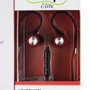 Hottips Elite Wired 3.5mm Hi-Fi Stereo Earbuds with In-line Remote/Mic - Red