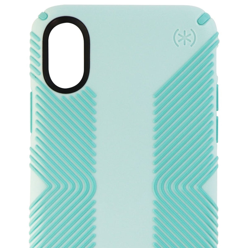 Speck Presidio Grip Hybrid Hard Case for Apple iPhone X - Surf Teal/Mykonos Blue