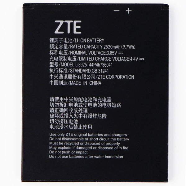 ZTE Li-ion Battery with 2520 mAh - Black - Li3925T44P4h736041