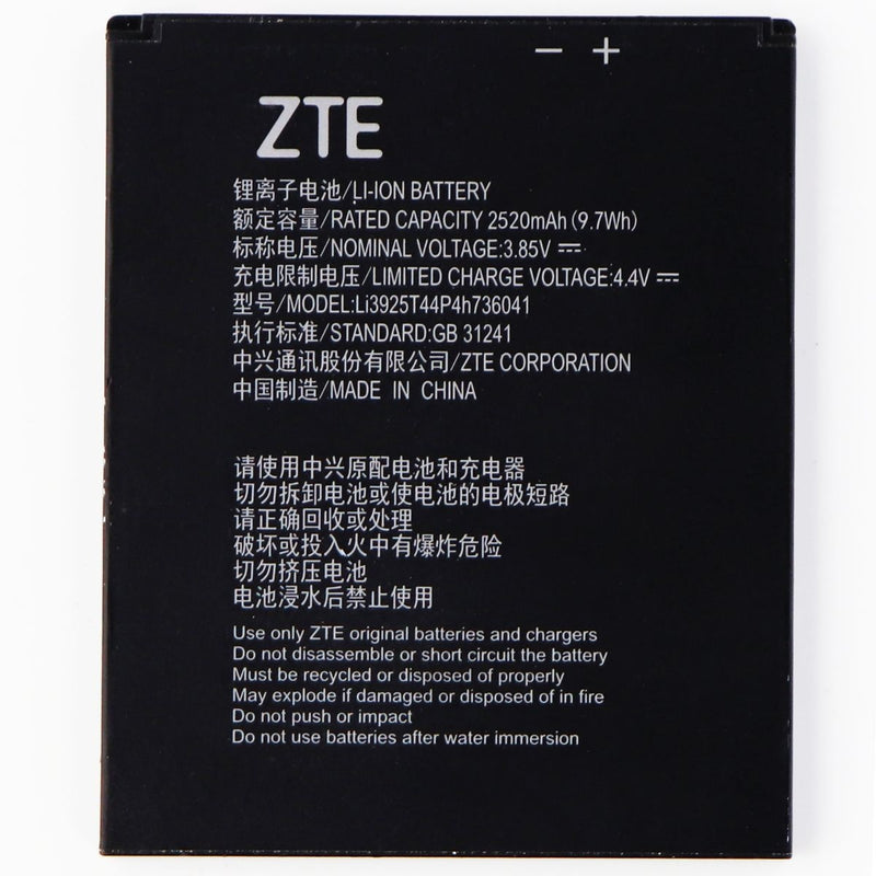 ZTE Li-ion Battery with 2520 mAh - Black - Li3925T44P4h736041