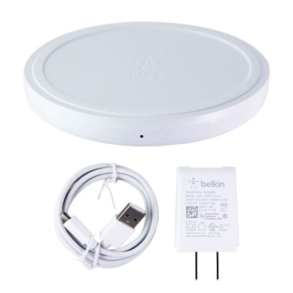 Belkin Boost Up 10-Watt Wireless Charging Pad for Apple, Samsung & More - White