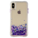 Case-Mate Glow Waterfall Liquid Glitter Case for iPhone Xs Max - Purple Glow