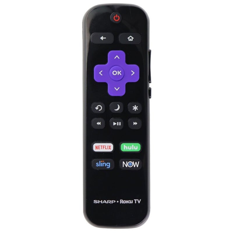 Sharp TV Remote Control (LC-RCRUDUS-20) with Netflix/Hulu/Sling/NOW - Black