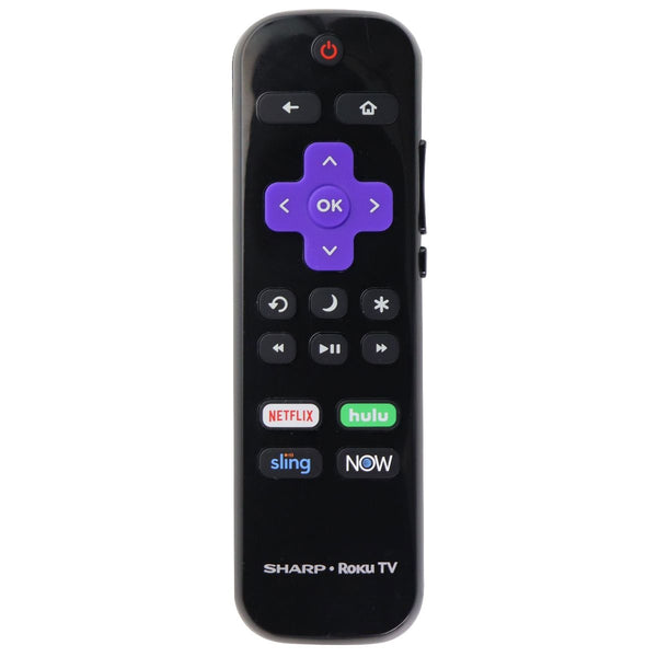 Sharp TV Remote Control (LC-RCRUDUS-20) with Netflix/Hulu/Sling/NOW - Black