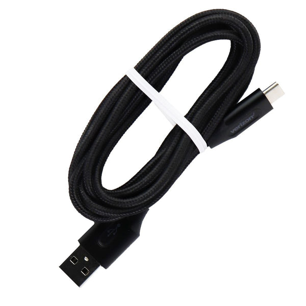 Verizon 6-Foot (USB-C) to USB Charge and Sync Braided Cable - Black