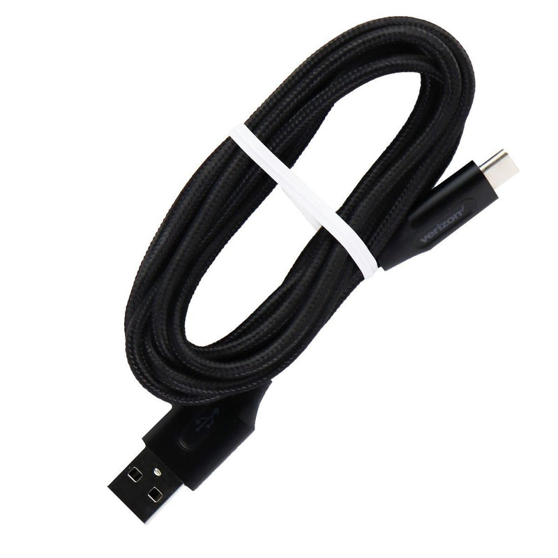 Verizon 6-Foot (USB-C) to USB Charge and Sync Braided Cable - Black