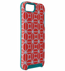 Trina Turk Dual Layer Protective Case Cover for iPhone SE 5S 5 - Trellis Coral