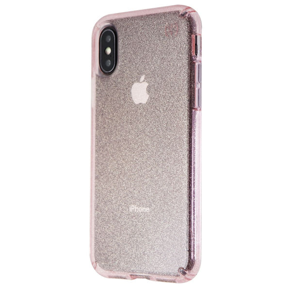 Speck Presidio Clear + Glitter Case for iPhone Xs / X - Bella Pink / Glitter