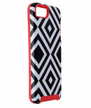 Trina Turk Dual Layer Case Cover for iPhone 5C - Black and White Squares/Pink