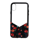 Milk and Honey Suit Up Series Case for Apple iPhone Xs/X - Clear/Black/Roses