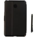 Verizon Folio Case Stylus Pen and Screen Protector for Ellipsis 8 (2015) - Black