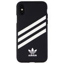 Adidas 3-Stripes Samba Snap Case for Apple iPhone XS / X - Black / White Stripes