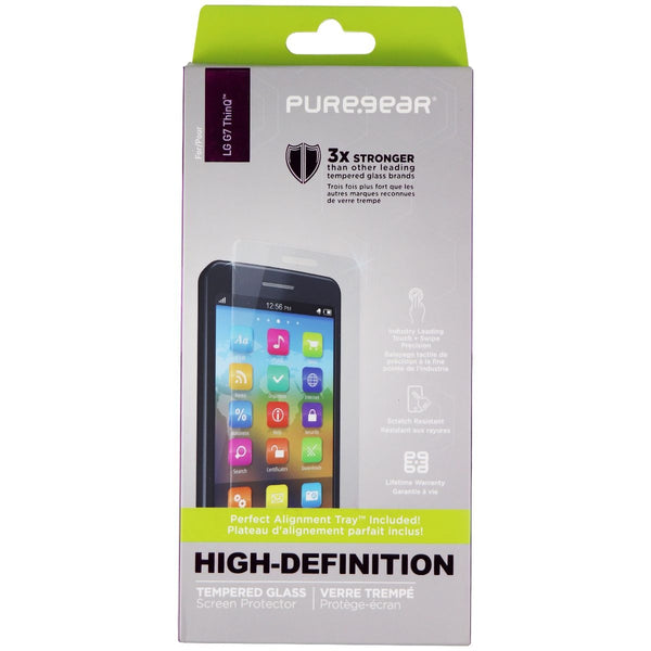 PureGear High-Definition Tempered Glass for LG G7 ThinQ - Clear