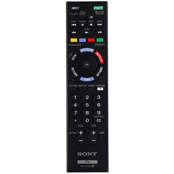 Sony Remote Control (RM-YD102) for Select Sony TVs - Black
