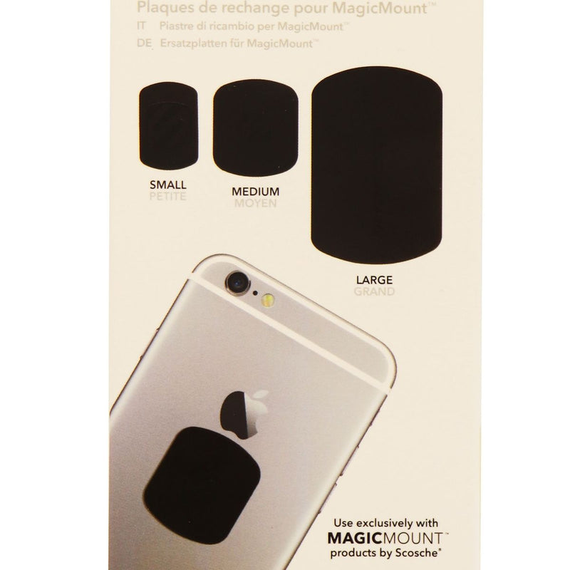 SCOSCHE MagicMount Magnetic Mount Replacement Plate Kit - Black