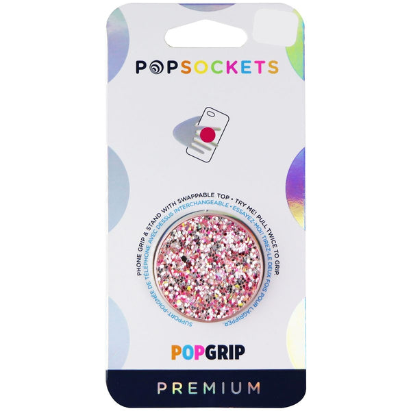 PopSockets PopGrip with Swappable Top for Phones/Tablets - Sparkle Rosebud Pink
