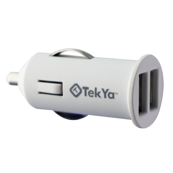 TekYa Universal Dual USB Car Charger (UNICLAP12947) - White