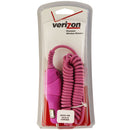 Verizon Accessories Coiled Car Charger with Micro USB Connector - Pink