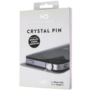 White Diamonds Crystal Pin + Screen Protector for iPhone 4s/4 - Clear/Silver