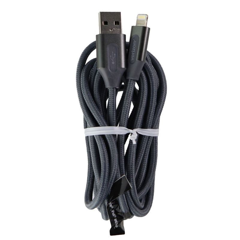 Verizon 10-Foot Braided USB Cable for iPhones & iPads - Gunmetal