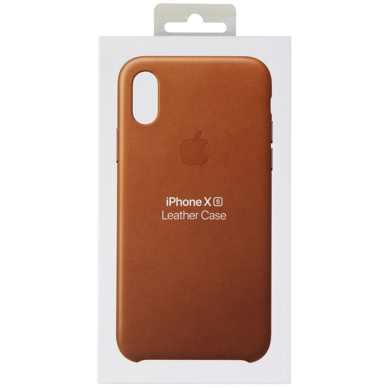 Apple Leather Case MRWP2ZM/A for iPhone Xs - Saddle Brown