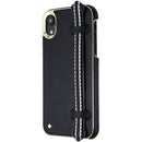 Kate spade Wrap Strap Case for Apple iPhone XR - Black Saffiano/Gold Saffiano