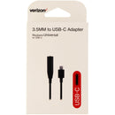 Verizon (TYPECTO35MM) 3.5mm USB-C Adapter - Black