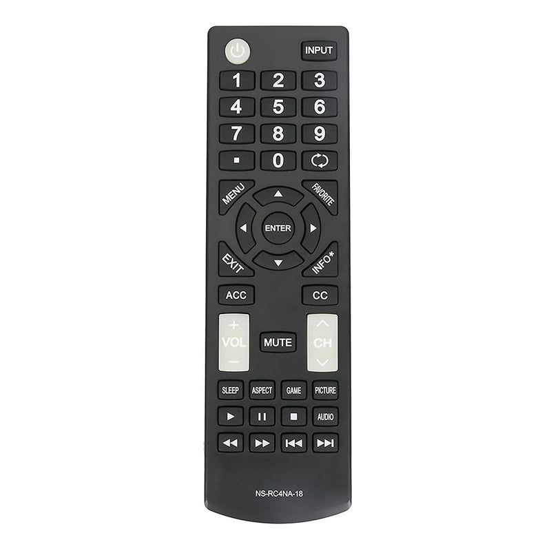 Insignia Remote Control (NS-RC4NA-18) for Select Insignia TVs - Black