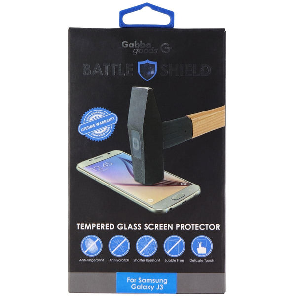 Gabba Goods Battle Shield Tempered Glass for Samsung Galaxy J3 (2016) - Clear