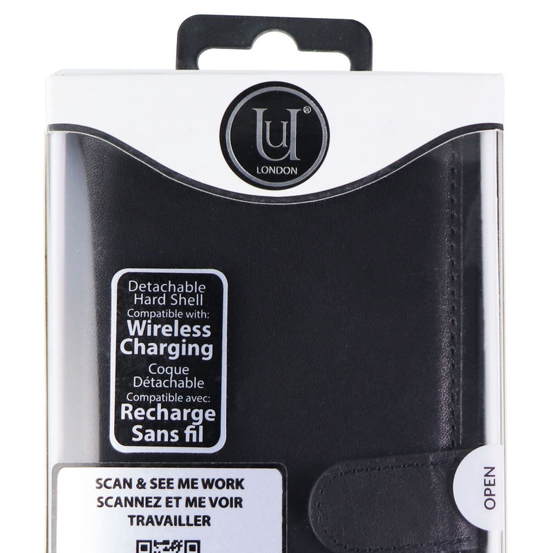 Unique London Genuine Leather 2 in 1 Folio for Samsung Galaxy (S8+) - Black