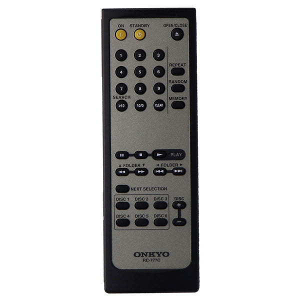 Onkyo Remote Control (RC-777C) for Onkyo DX-C390 CD Player - Gray / Black