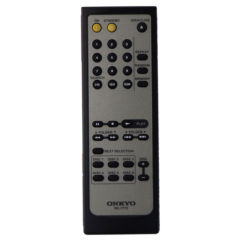 Onkyo Remote Control (RC-777C) for Onkyo DX-C390 CD Player - Gray / Black